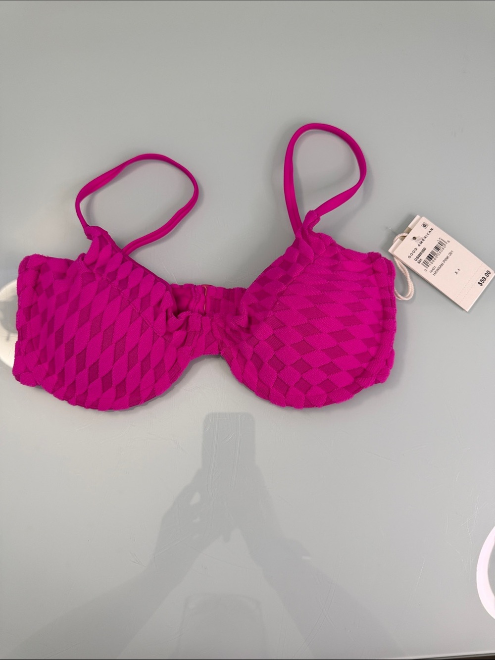 NWT Good American Bikini Top